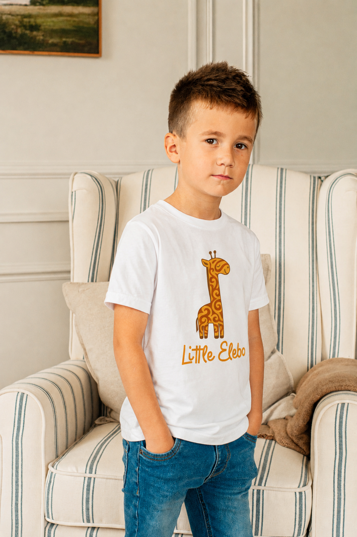 Kids giraffe t-shirt - Little Elebo