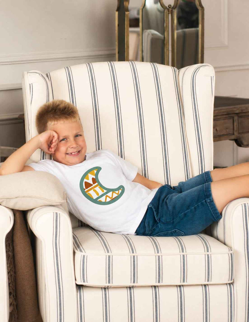 Kids green moon t-shirt